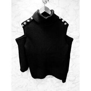 I.N.C.  Women's Turtleneck Cold-Shoulder Sweater Size S NEW # H607